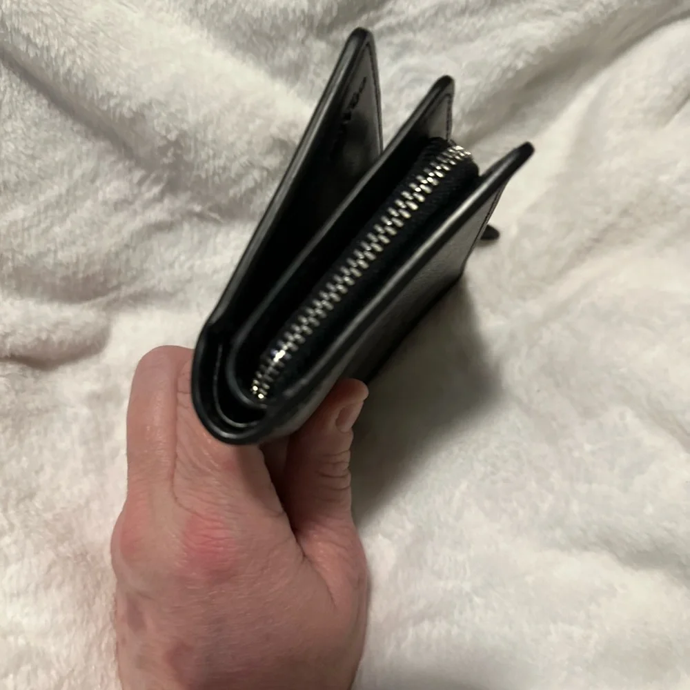 Coach Black Monogram Wallet